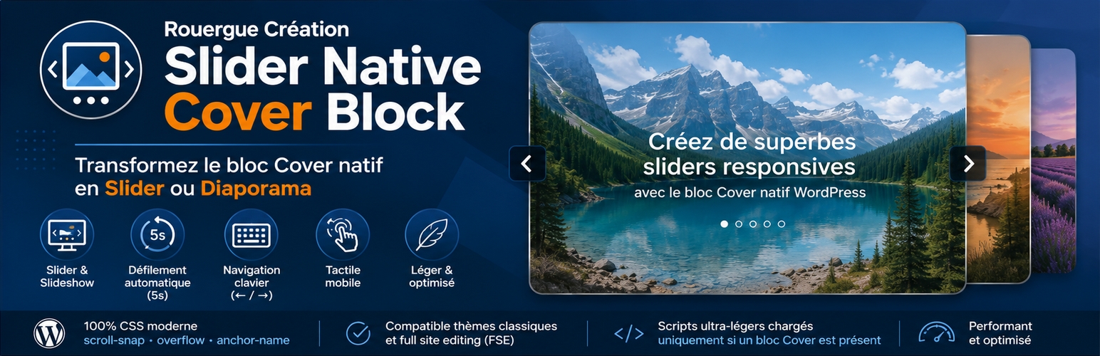 WordPress 外掛 Rouergue Creation Slider Native Cover Block 的封面圖片