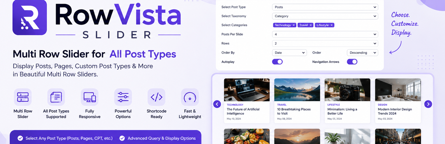 RowVista Slider