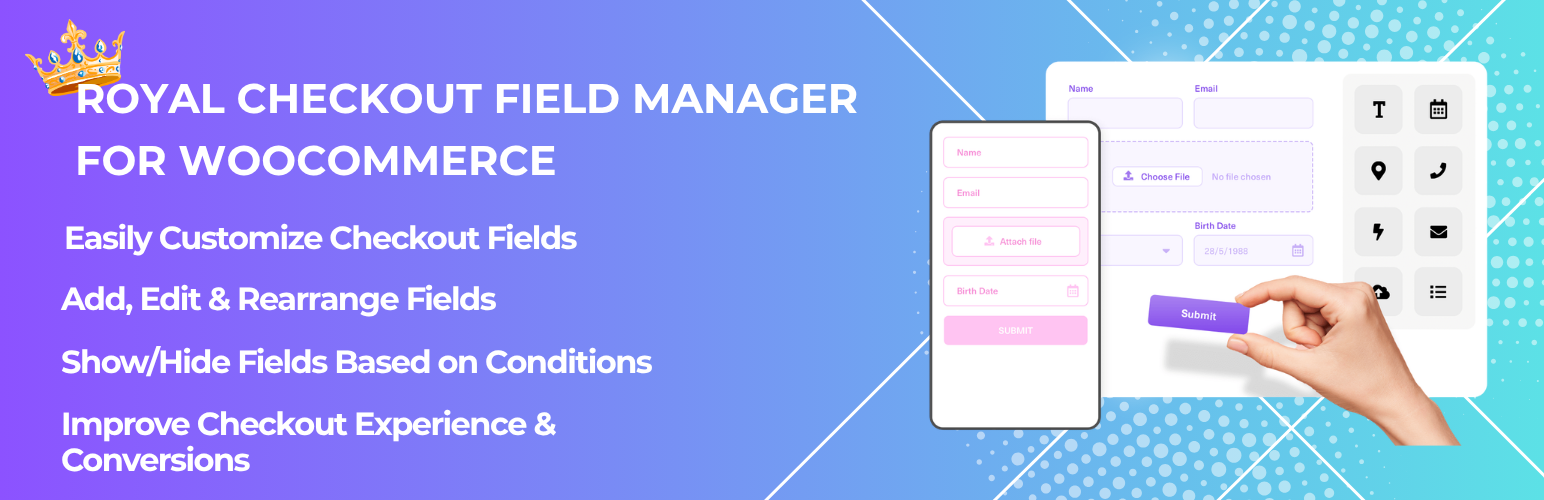 Royal Checkout Field Manager for WooCommerce