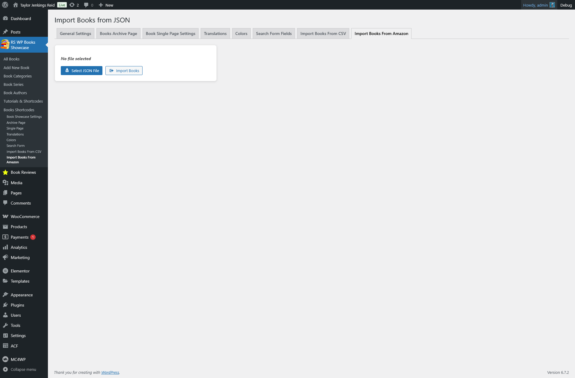 <strong>Import Books from Amazon</strong> – Fetch and import book data <strong>directly from Amazon (Pro feature)</strong>.