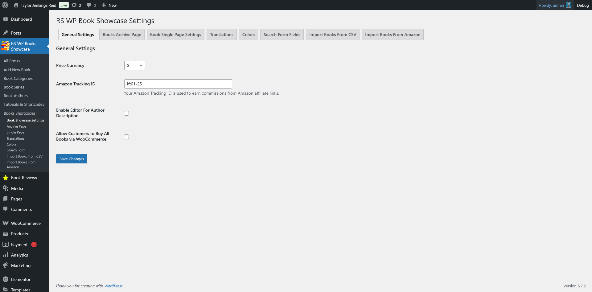 <strong>General Settings Page</strong> – Configure essential plugin settings from a centralized dashboard.