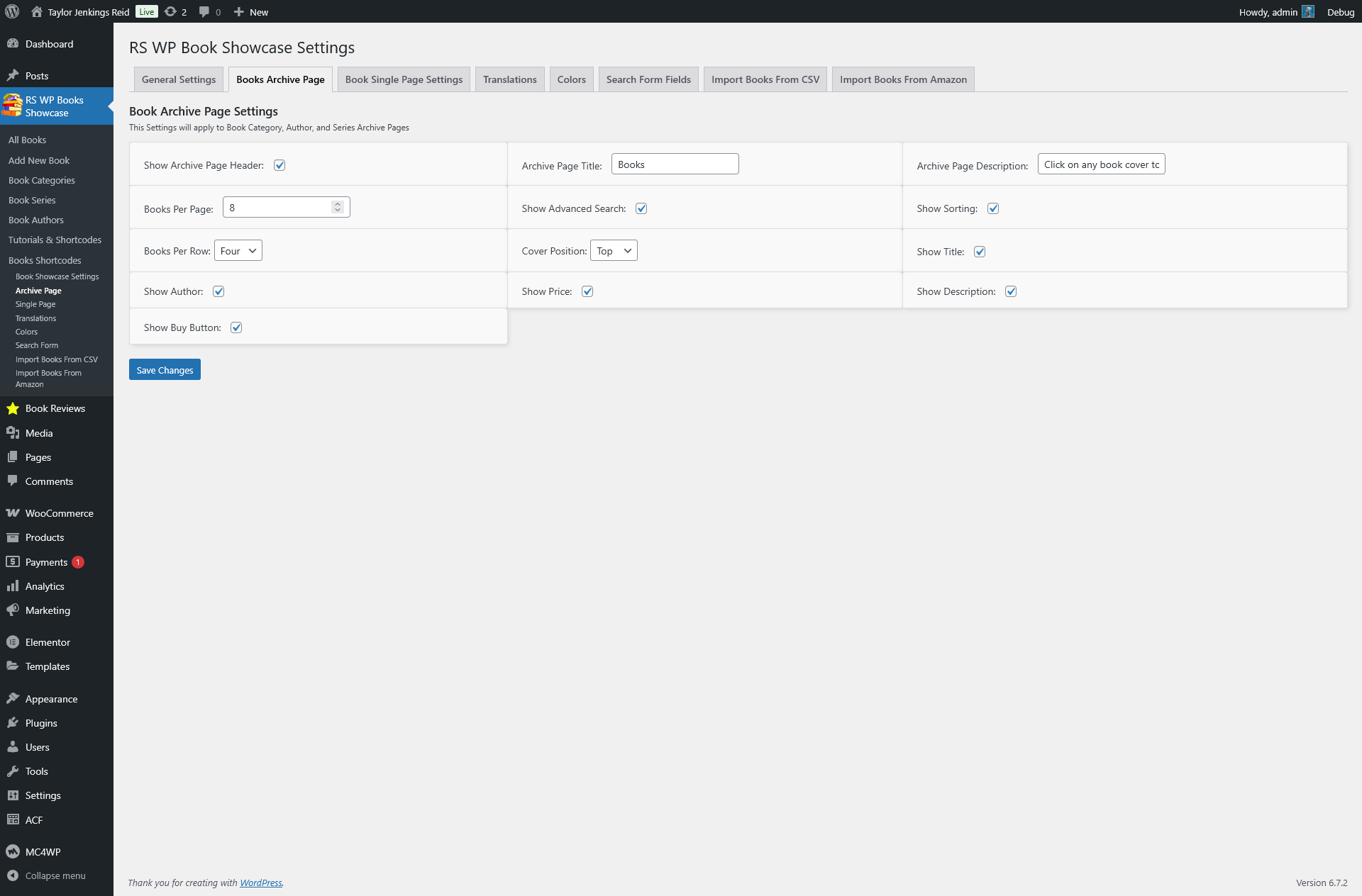 <strong>Archive Settings Page</strong> – Control the appearance and behavior of <strong>archive, author, and taxonomy pages</strong>.