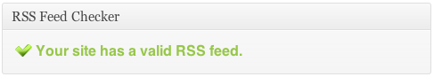 RSS Feed Checker