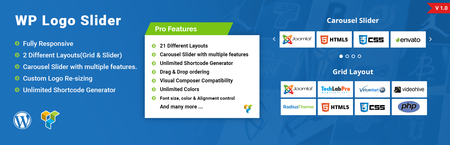 WordPress 外掛 Logo Slider 的封面圖片。