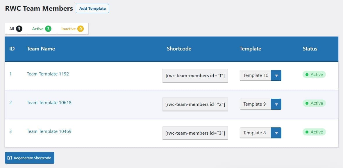 RWC Team Members – Make your team shine
