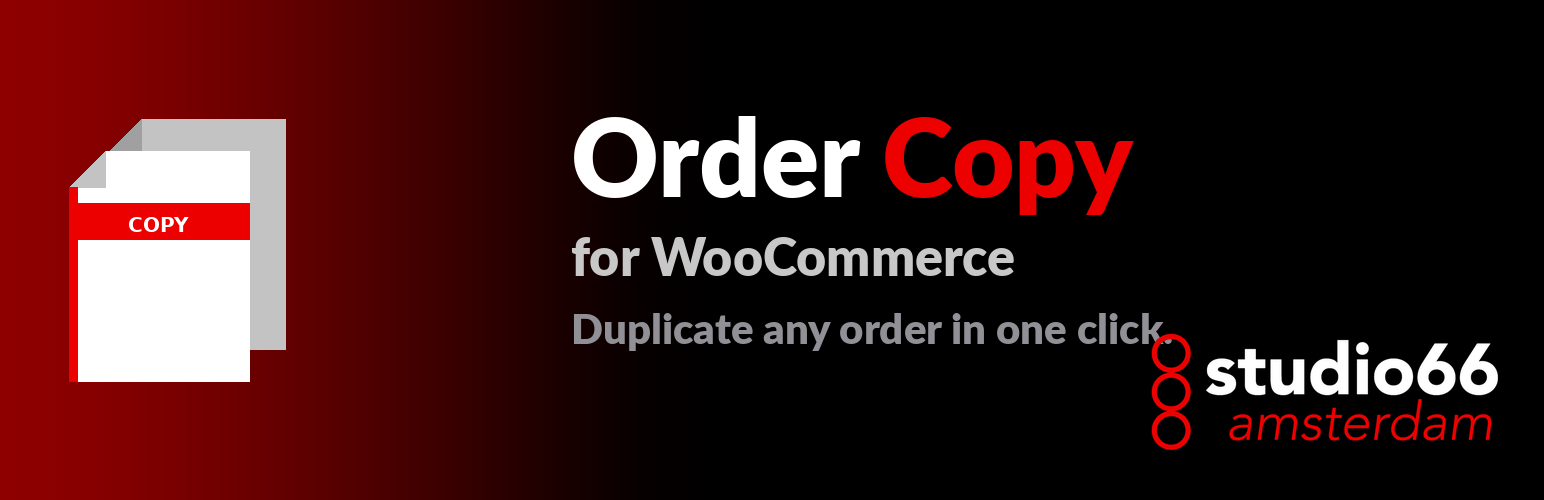 WordPress 外掛 studio66 Order Copy for WooCommerce 的封面圖片