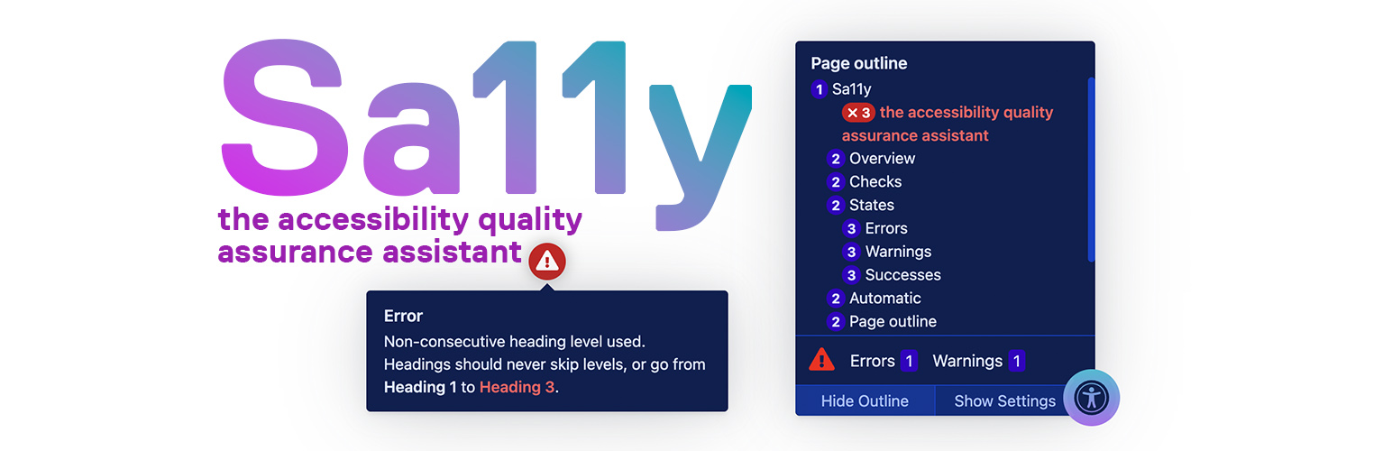 Sa11y, the accessibility quality assurance assistant | Accessibility Checker