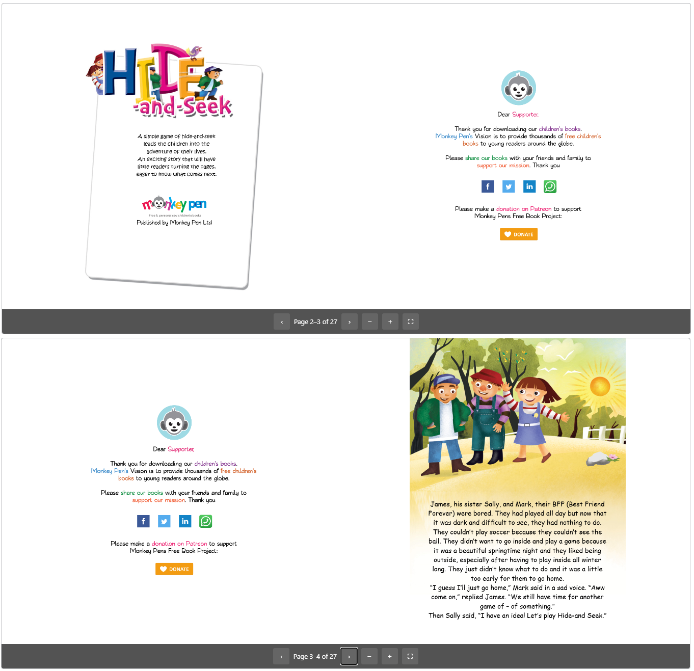 Page Slide (Dual) view on the frontend.