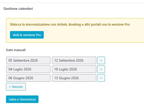 Sacconi iCal Sync – Advanced Calendars for Holiday Rentals
