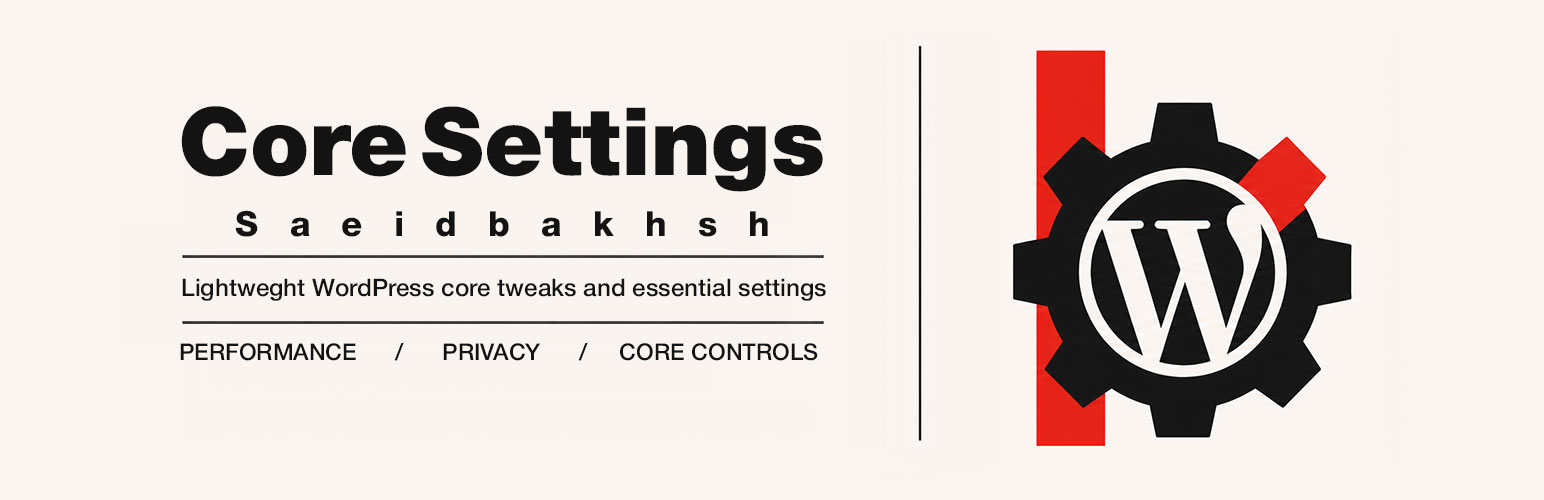 Saeidbakhsh Core Settings