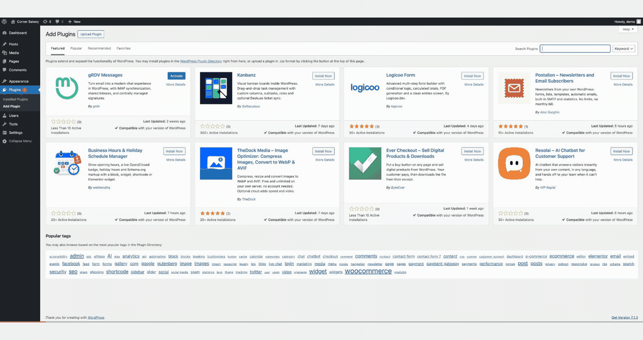 From install to restore: install the plugin, connect and approve the sign-in, the first backup, then restore the database from it.