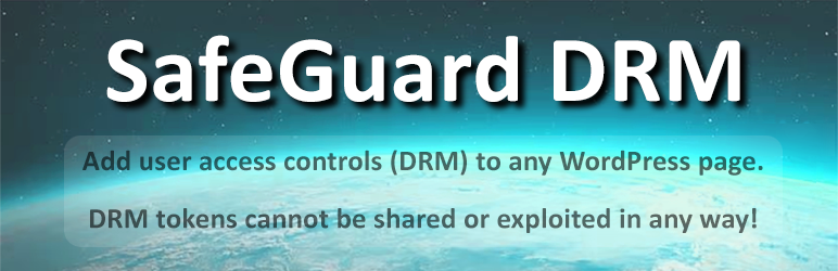 SafeGuard DRM Protection – Protect Web Pages