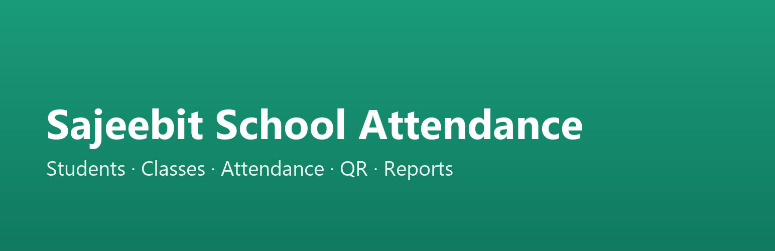 WordPress 外掛 Sajeebit School Attendance 的封面圖片