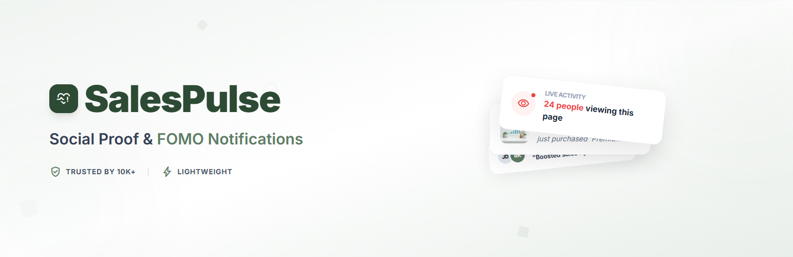 SalesPulse – Social Proof & FOMO Notifications