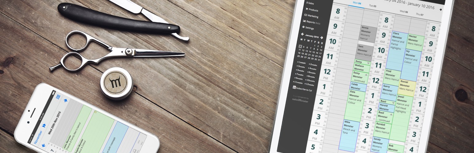 salonMonster online booking app