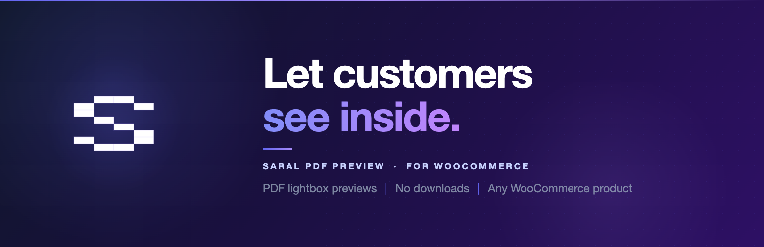 Saral PDF Preview for WooCommerce