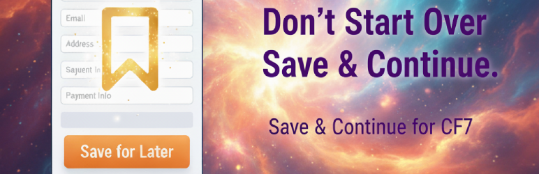 Save & Continue for Contact Form 7