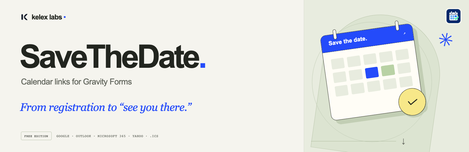 WordPress 外掛 SaveTheDate for Gravity Forms 的封面圖片
