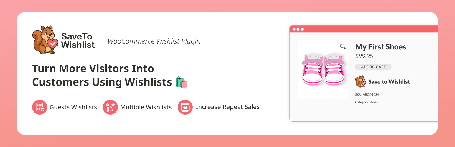 SaveTo Wishlist Lite – WooCommerce Wishlist