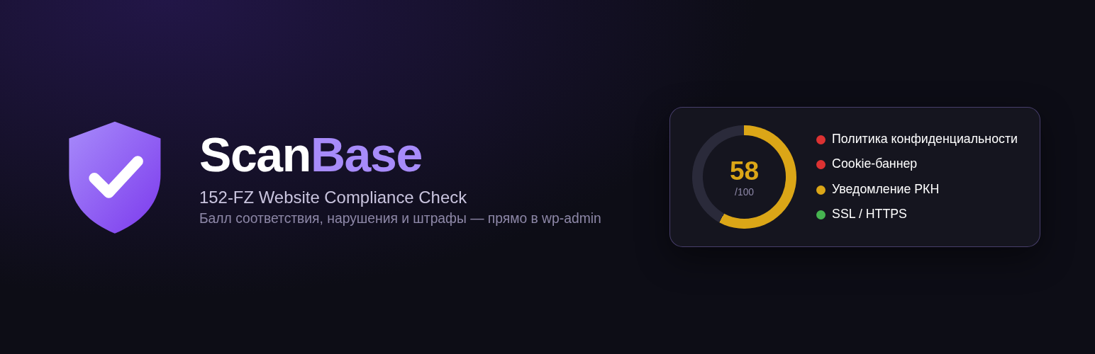 ScanBase – 152-FZ Website Compliance Check