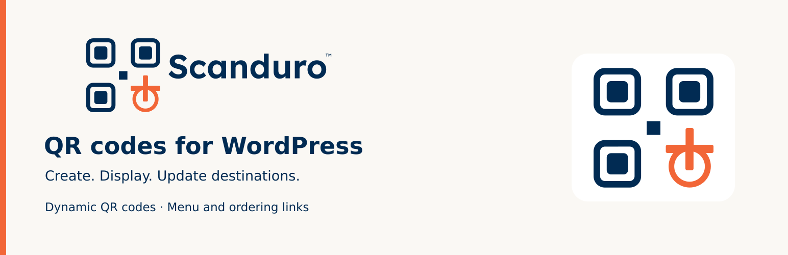 Scanduro Connect: QR Codes and Menus