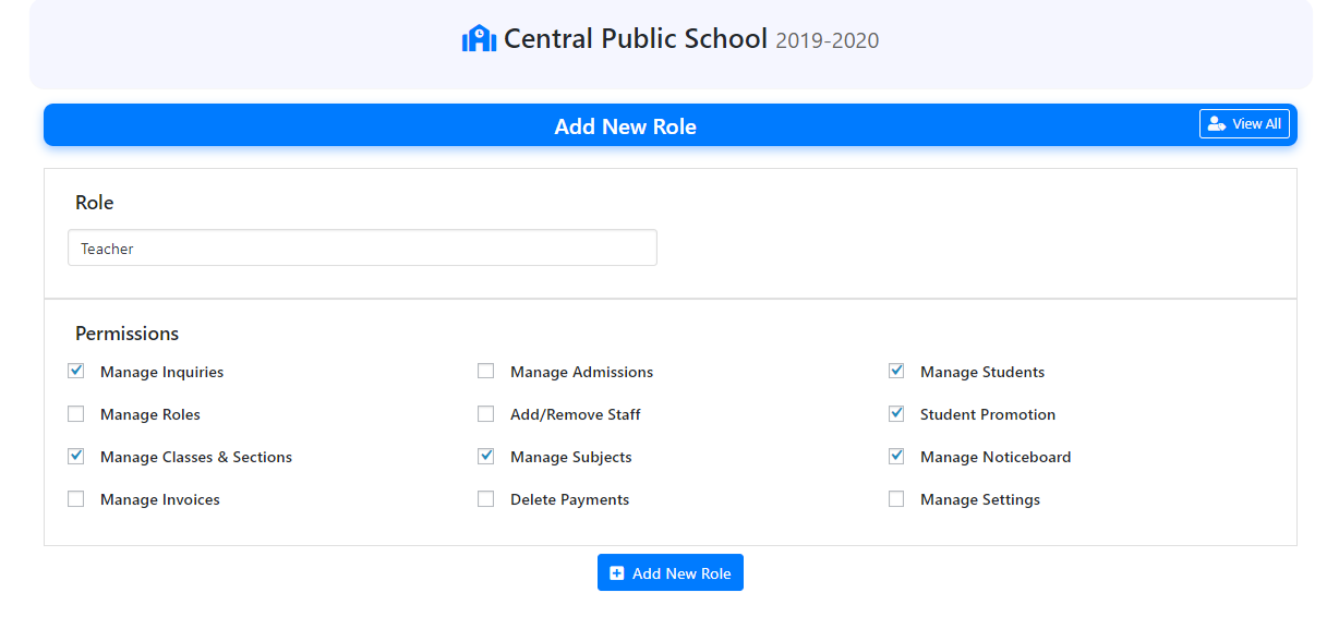 Roles &amp; Permissions