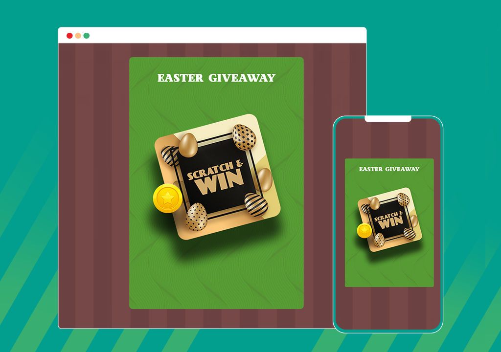 Scratch & Win - Giveaways and Contests. Boost subscribers, traffic, repeat visits, referrals, sales and more - WordPress