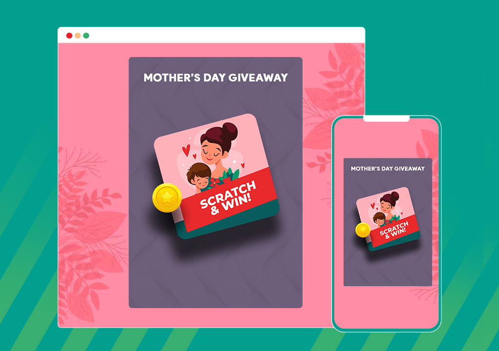 Scratch & Win – Giveaways and Contests. Boost subscribers, traffic, repeat visits,  referrals, sales and more