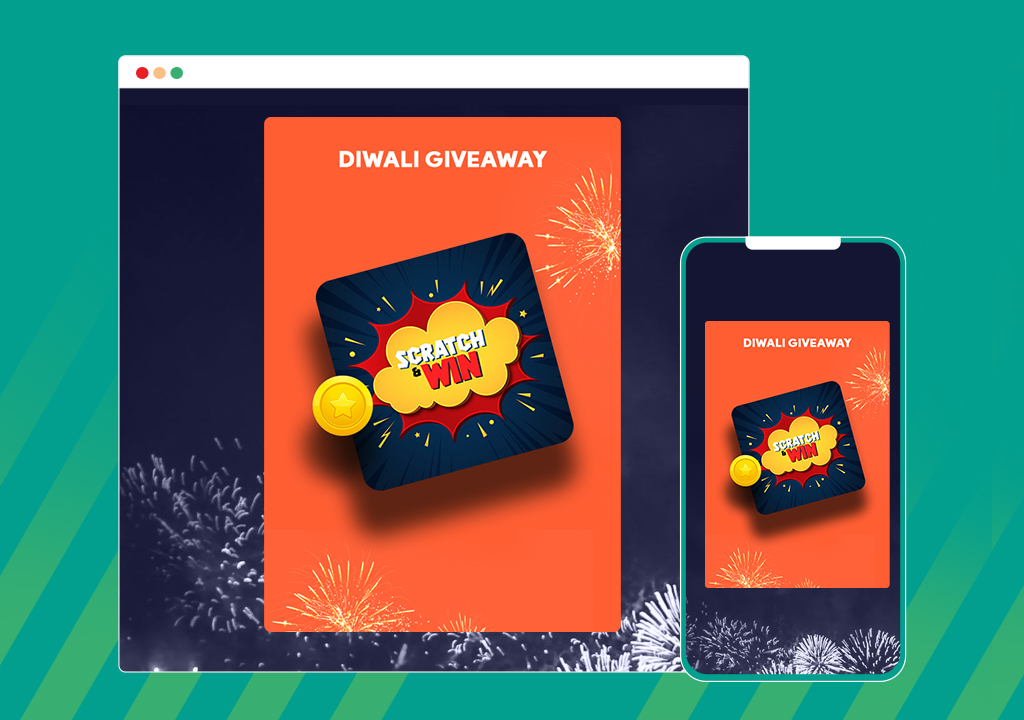 Scratch & Win – Giveaways and Contests. Boost subscribers, traffic, repeat visits,  referrals, sales and more