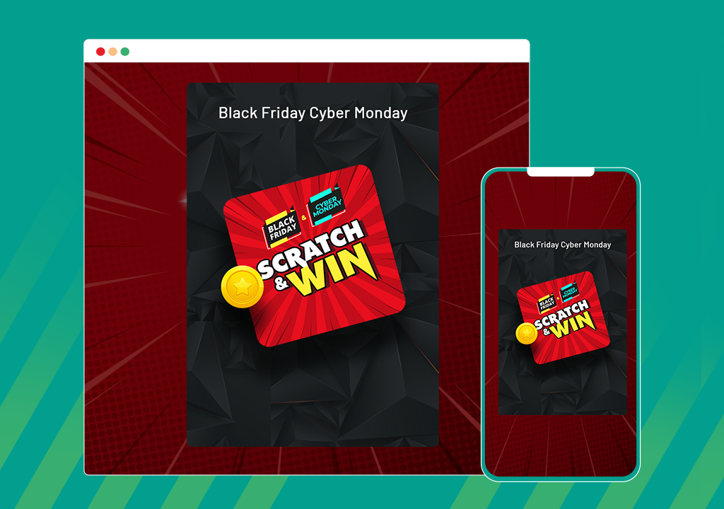 Scratch & Win – Giveaways and Contests. Boost subscribers, traffic, repeat visits,  referrals, sales and more