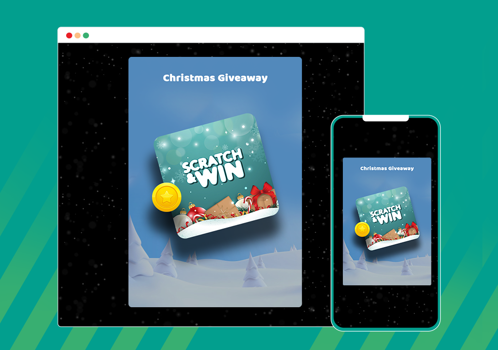 Scratch & Win - Giveaways and Contests. Boost subscribers, traffic, repeat visits, referrals, sales and more - WordPress