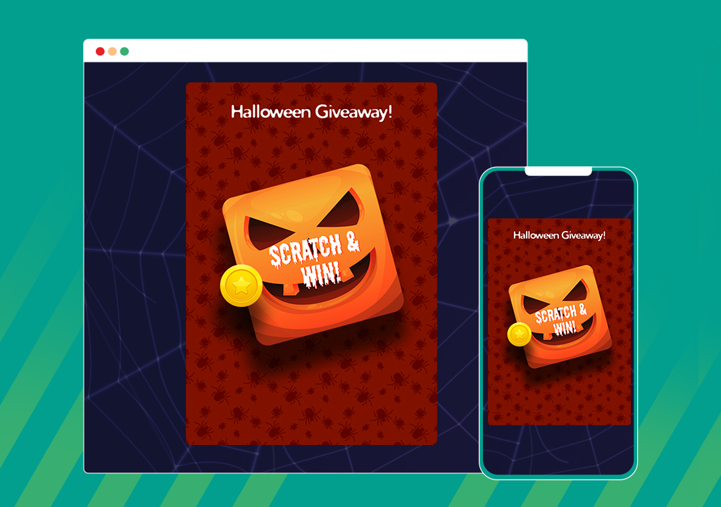 Scratch & Win – Giveaways and Contests. Boost subscribers, traffic, repeat visits,  referrals, sales and more