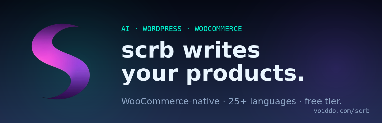 scrb — AI Product Descriptions for WooCommerce