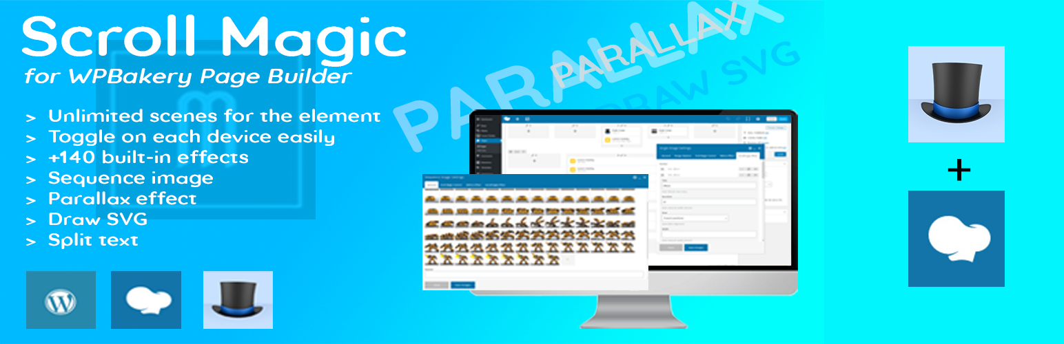 WordPress 外掛 Scroll Magic Addon for WPBakery Page Builde 的封面圖片。