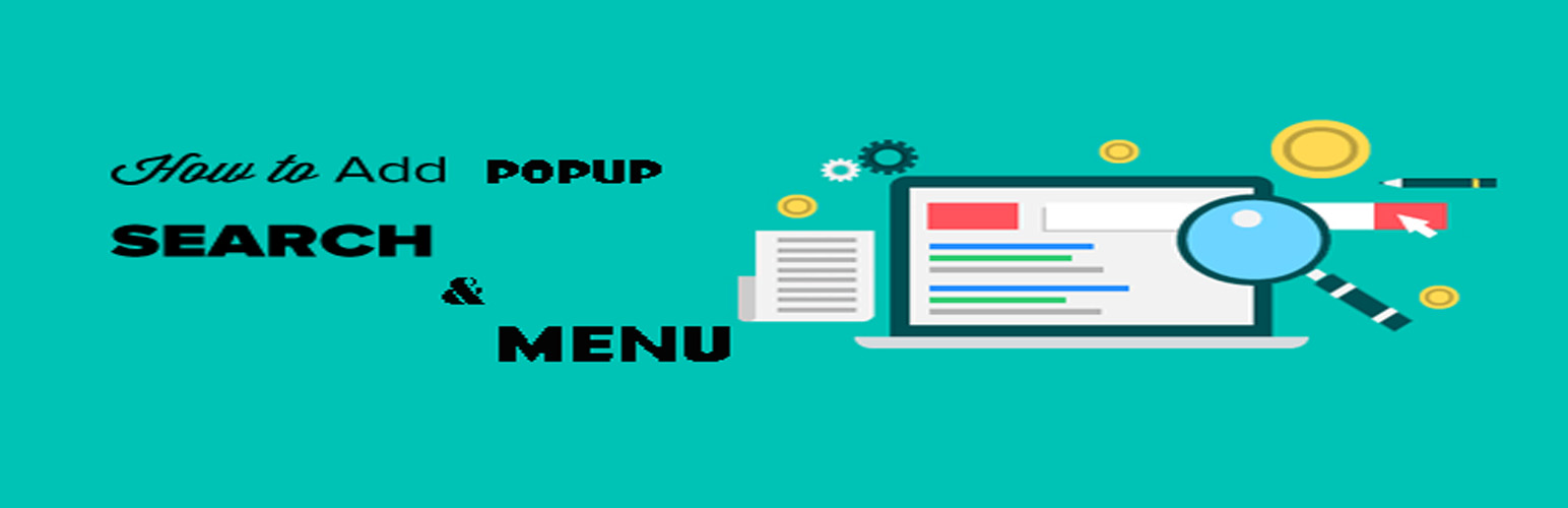 Search and Menu Popup
