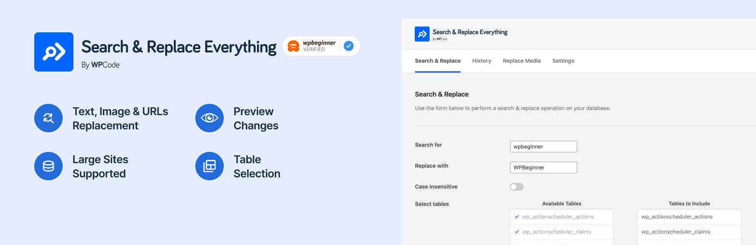 Search &amp; Replace Everything by WPCode &#8211; Find and Replace Media, Text, Links, and More