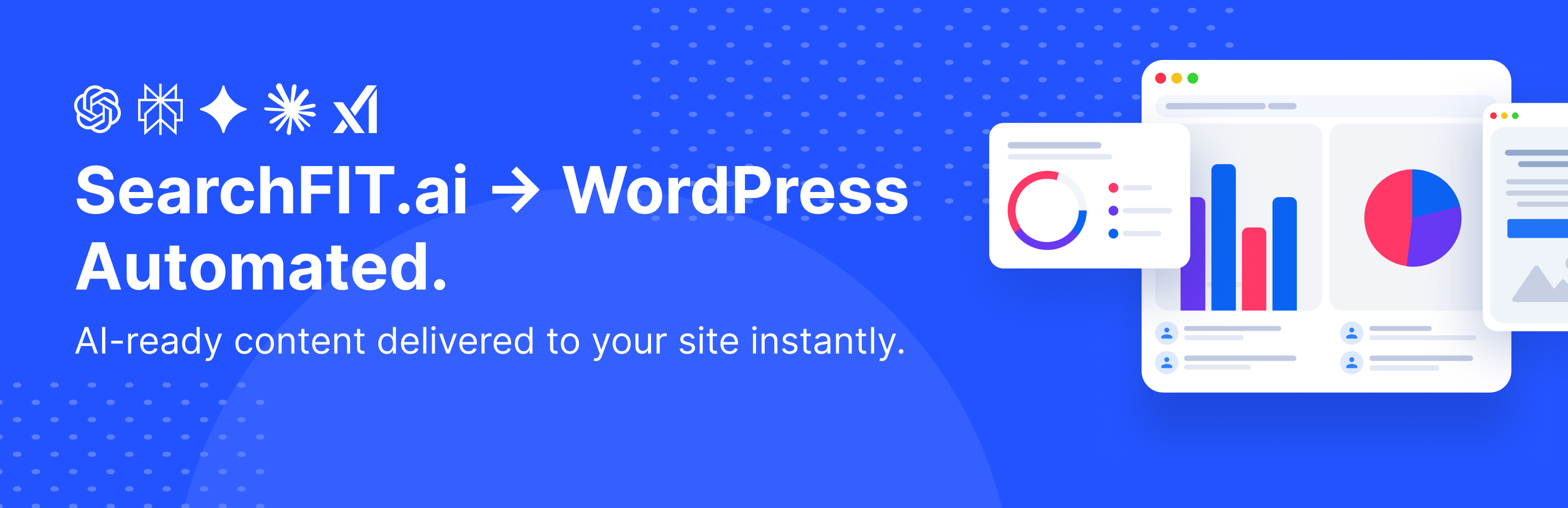 WordPress 外掛 SearchFIT 的封面圖片。