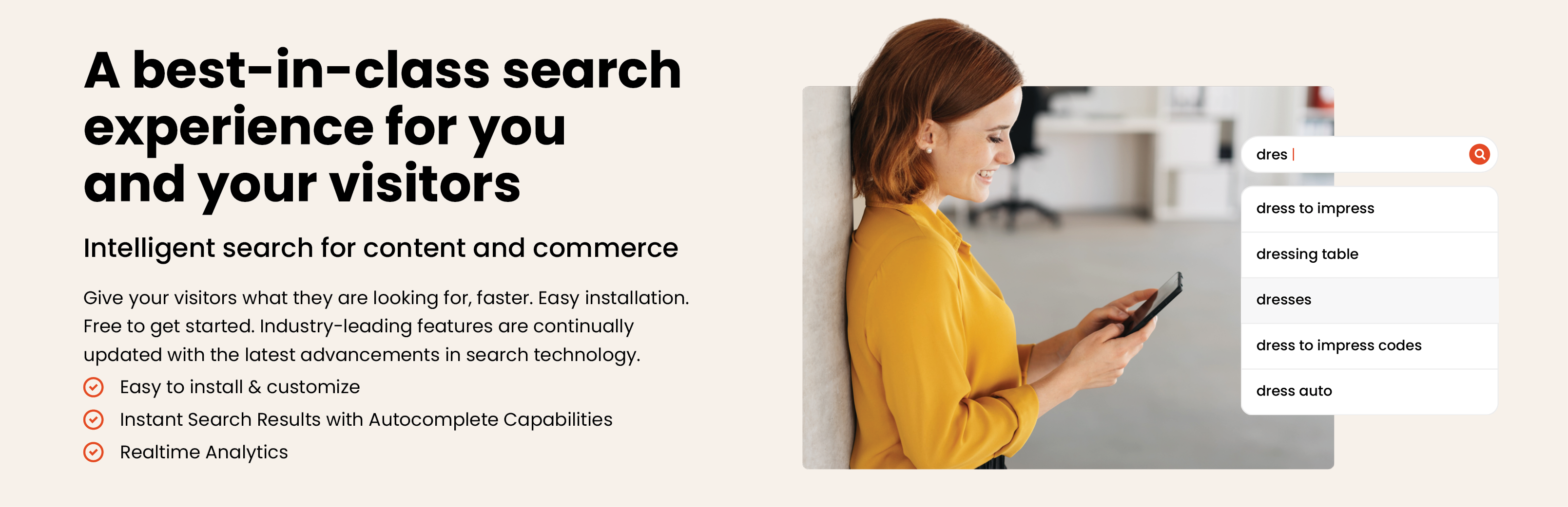 WordPress 外掛 SearchIQ – The Search Solution 的封面圖片。