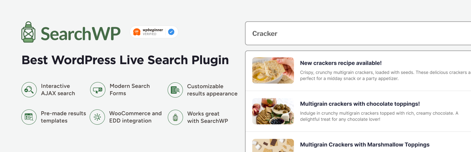 WordPress 外掛 SearchWP Live Ajax Search 的封面圖片。