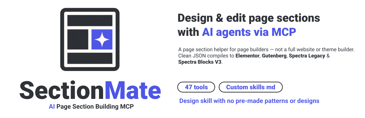 WordPress 外掛 SectionMate MCP 的封面圖片