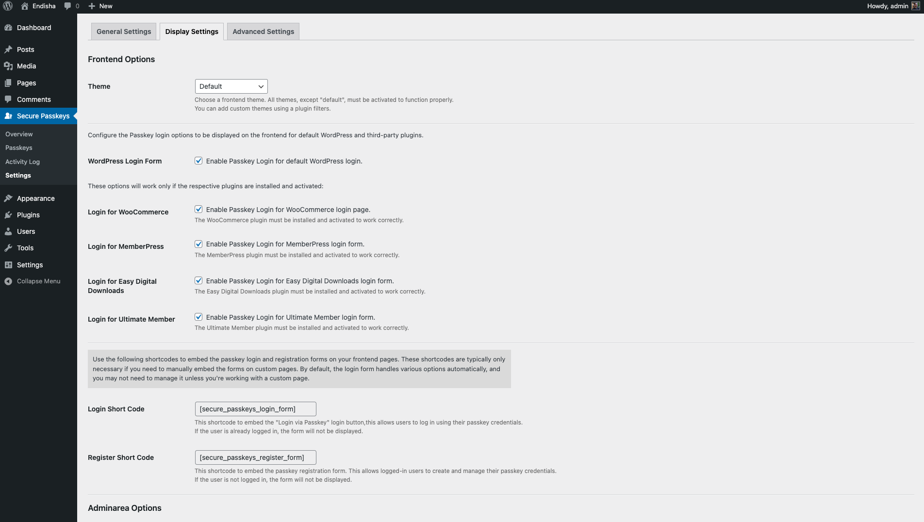 Display Settings