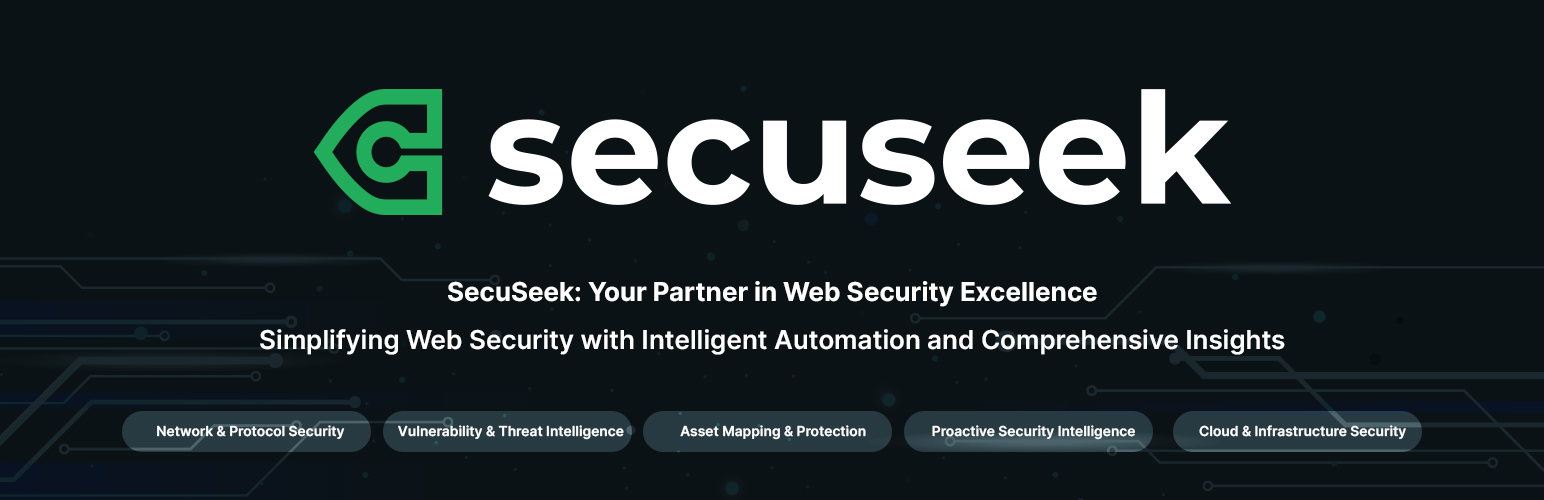 WordPress 外掛 SecuSeek – Web Security Scanner & Vulnerability Assessment 的封面圖片。