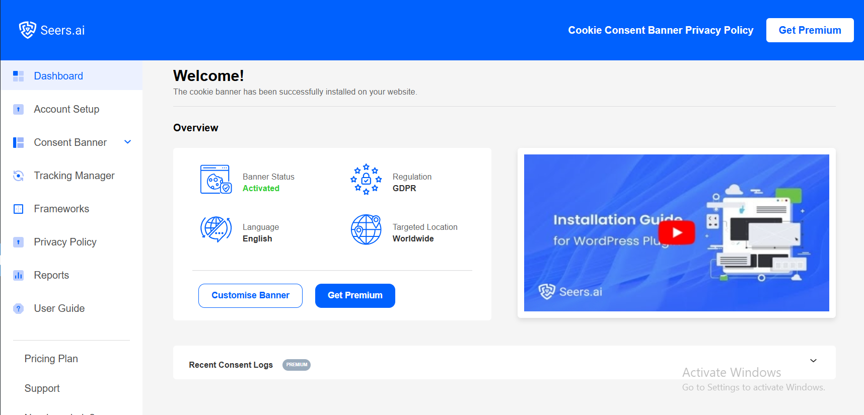 Seers AI | GDPR & CCPA Cookie Consent & Compliance