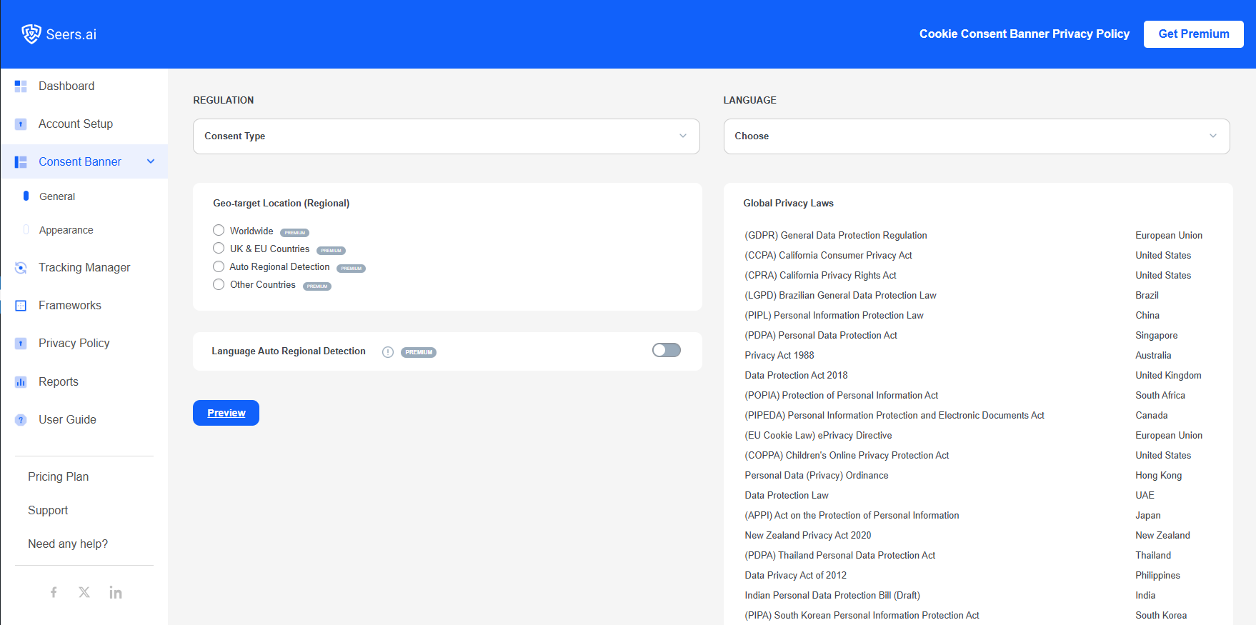 Seers AI | GDPR & CCPA Cookie Consent & Compliance