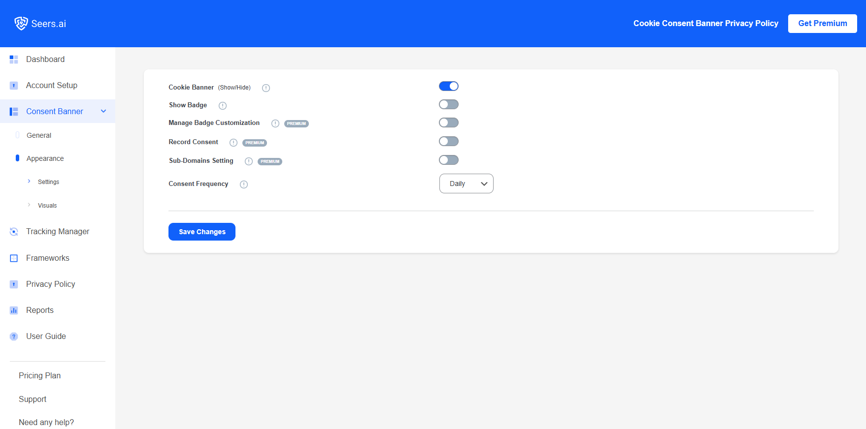 Seers AI | GDPR & CCPA Cookie Consent & Compliance