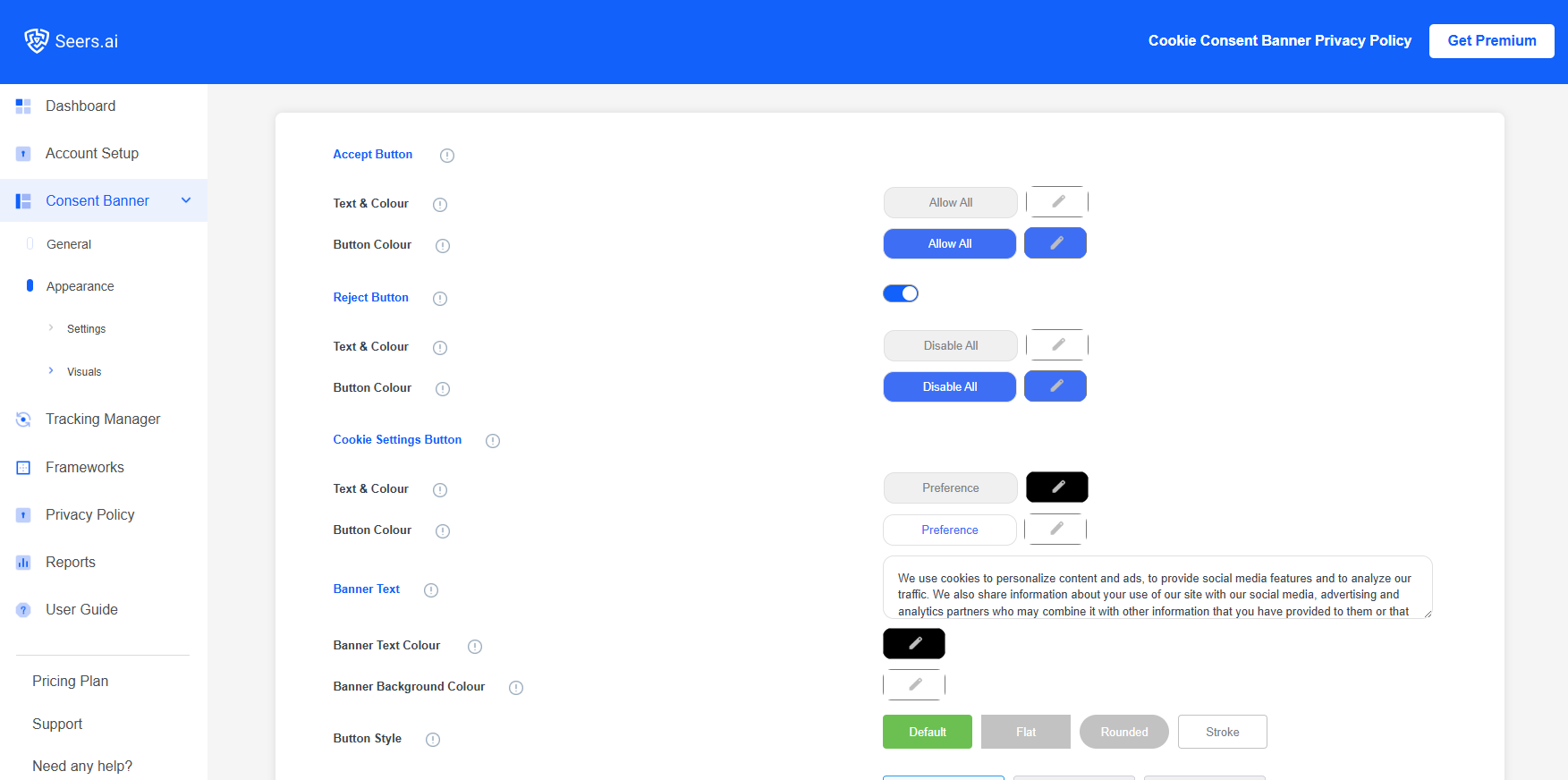 Seers AI | GDPR & CCPA Cookie Consent & Compliance