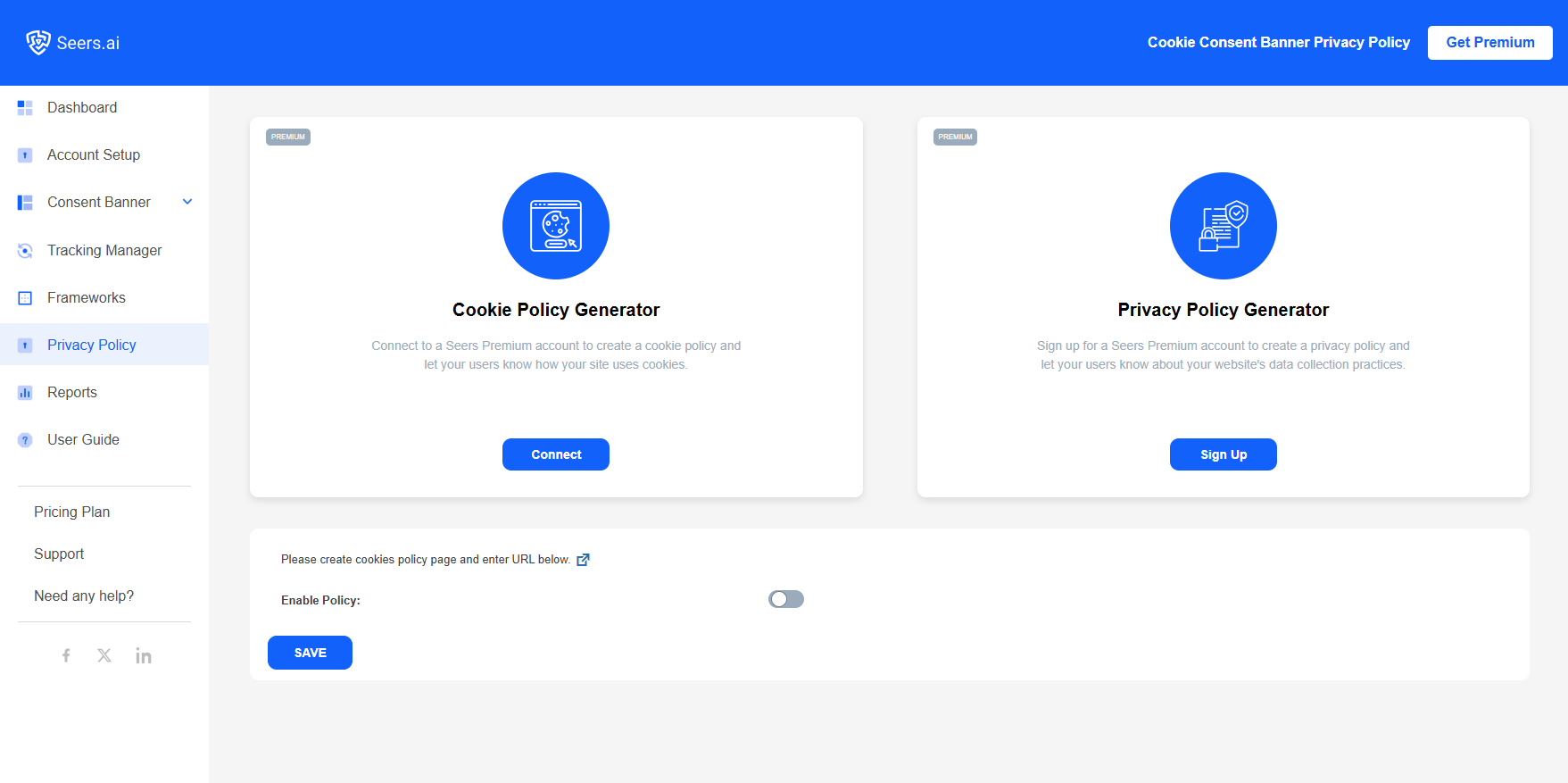 Seers AI | GDPR & CCPA Cookie Consent & Compliance