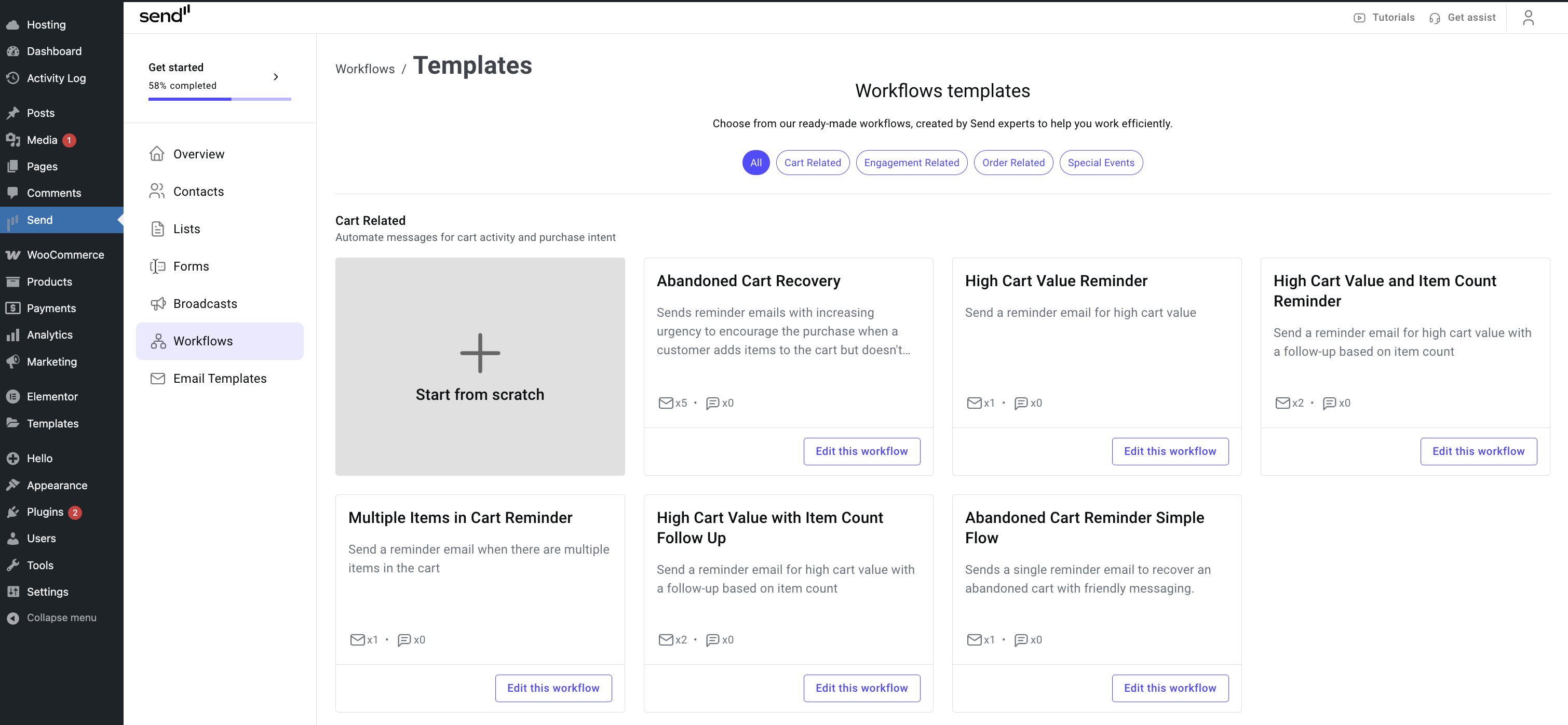 Ready made workflows - launch in a click