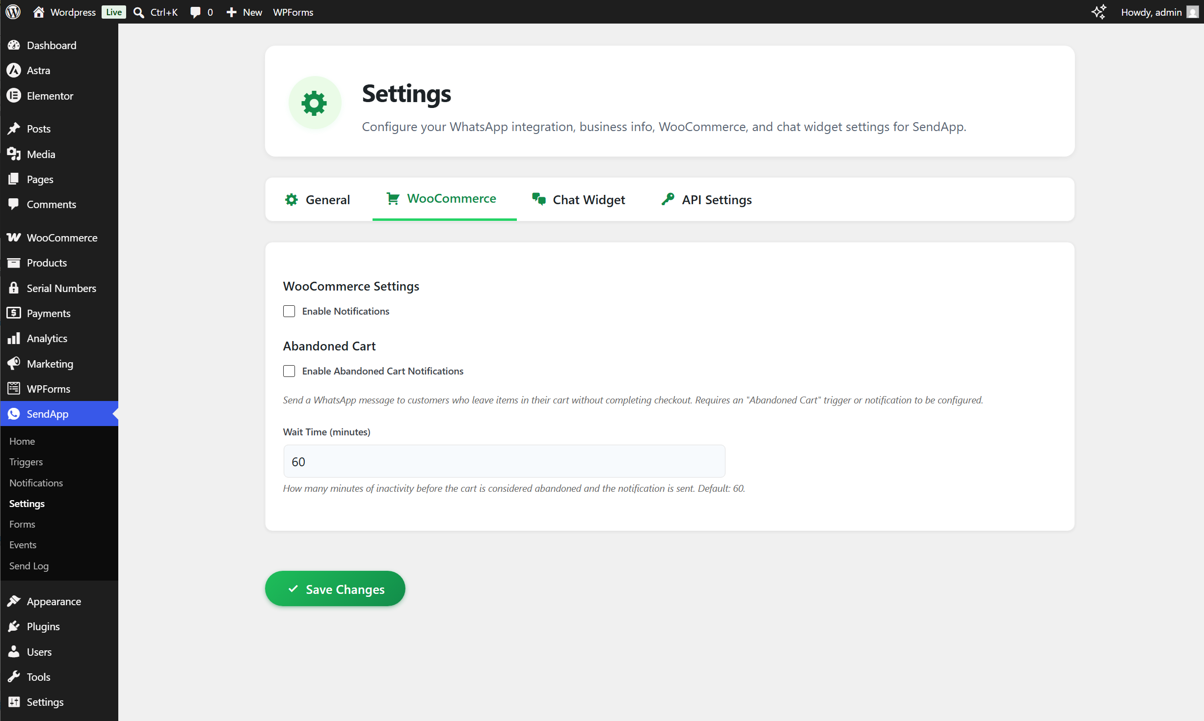 Triggers and Notifications: per-order-status configuration with template variable mapping