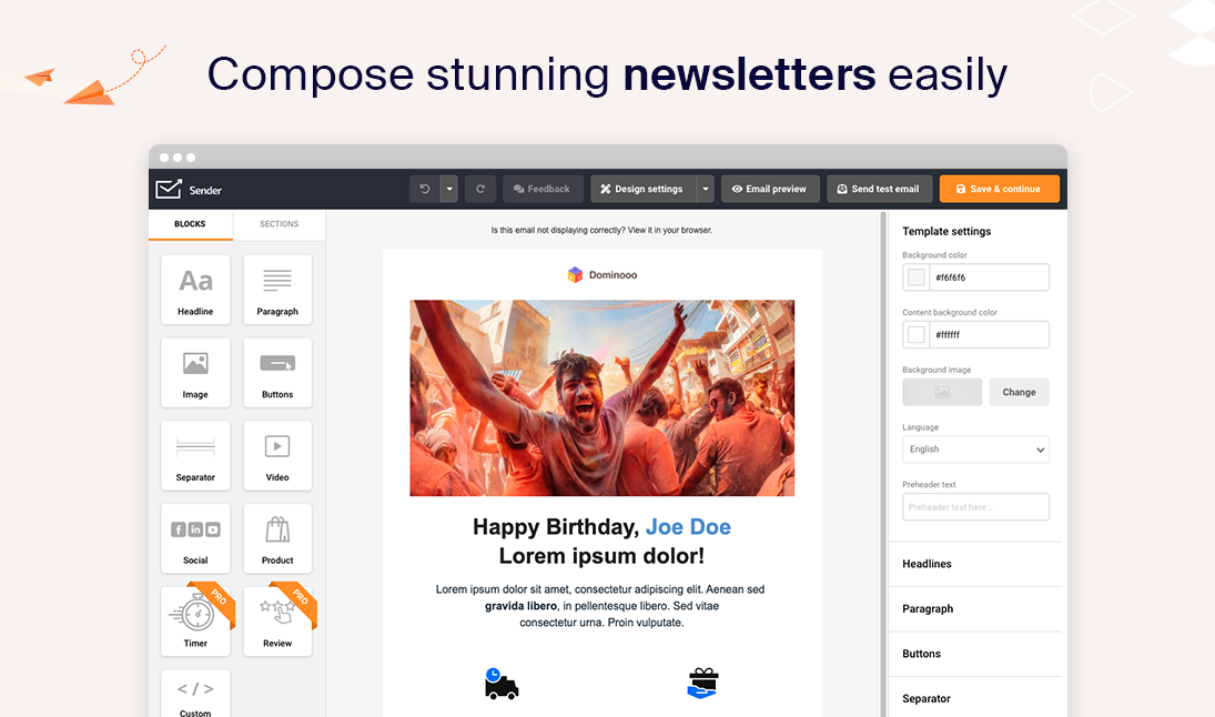 Sender &#8211; Newsletter, SMS and Email Marketing Automation for WooCommerce